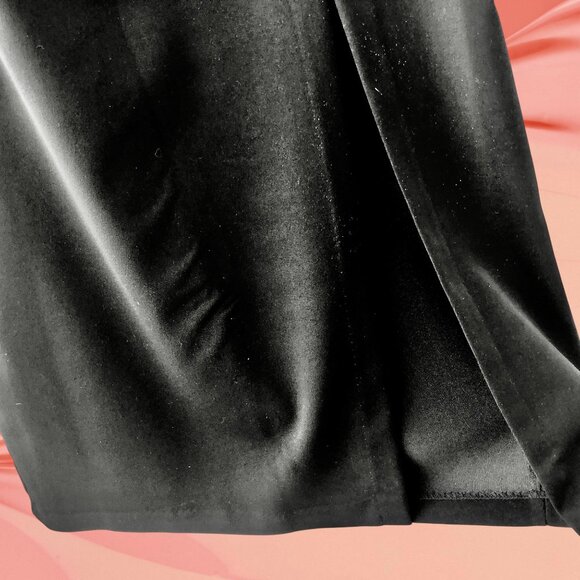 David Paul New York Vintage Long Straight Skirt Deep Slit Polyester Womens 12 - Picture 10 of 12